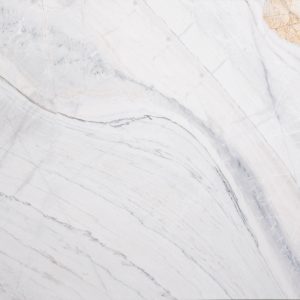 “Premium Aligudarz White Marble slab, polished export quality, supplied by Atrin Parsian Sadr (p1) for luxury interior design projects.”