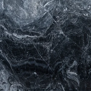 Aligudarz Black Crystal Stone slab with white crystalline veins