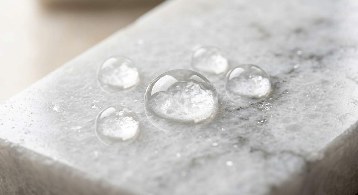 Плотная структура иранского камня с низким водопоглощением, обеспечивающая высокую морозостойкость (Freeze-Thaw) по стандартам ГОСТ.