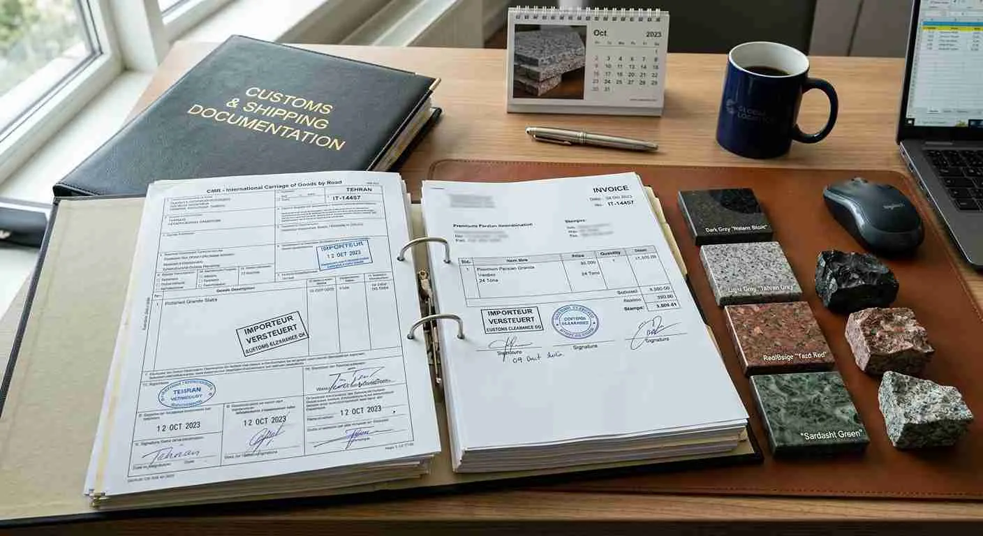 Пакет таможенных и сопроводительных документов для импорта иранского гранита